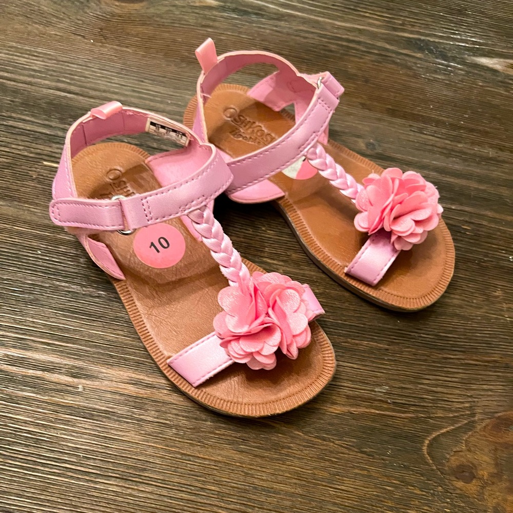 Pink sandals Sz 10 girls Osh kosh
